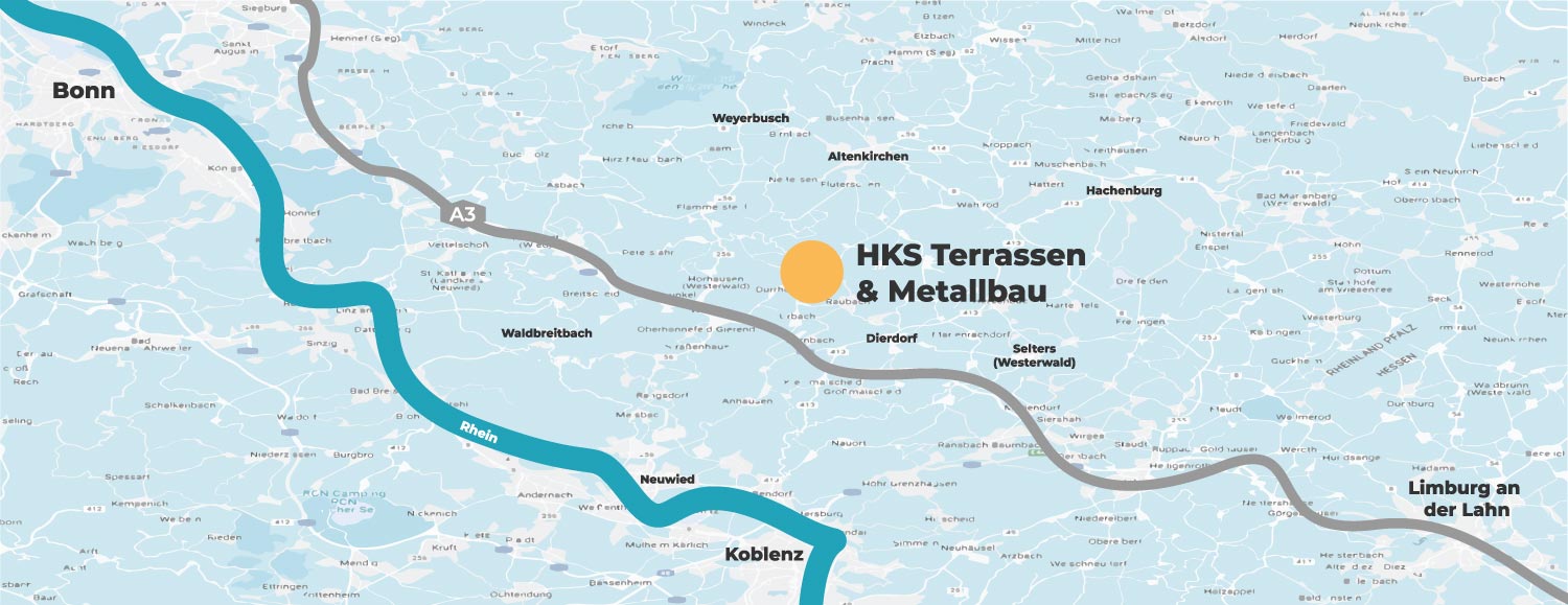 Standort HKS Terrassen & Metallbau Standort HKS Terrassen & Metallbau